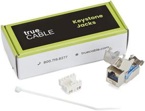 img 3 attached to 🔌 trueCABLE Cat6A Toolless Shielded Keystone Jack, 6 Pack - UL Listed, ETL Verified, ANSI/TIA Certified, RJ45 Female Connector