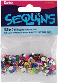 img 1 attached to Cupped Sequins 5Mm 800 Pkg Multi