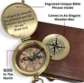 img 3 attached to 🛐 OakiWay Religious Gifts: God's Path Compass - Perfect Christian Gifts for Men, Catholic & Baptism Gift for Boys, Graduation & Inspirational Gifts for Women - Shop Now!