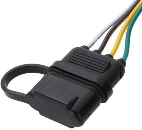 img 2 attached to Усилите проводку вашего прицепа с НОВОЙ проводкой для прицепа SUN 4 Wire 4 Flat Trailer Wiring Harness: 32-дюймовый плоский 4-контактный разъем с дополнительно длинными проводами