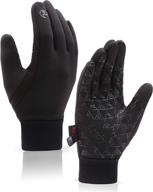 🧤 unisex winter touch screen gloves - anti-slip, windproof, waterproof texting gloves for running & cycling logo