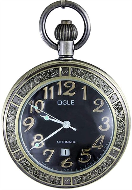 OGLE Waterproof Magnifier Automatic Mechanical Men's Watches for Pocket Watches 标志