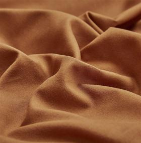 img 1 attached to 🎃 Karever Solid Rust Pumpkin Color Duvet Cover Sets - Luxury Soft Cinnamon Bedding Set for Queen Size Bed - Comforter Cover with 2 Pillowcases - Ideal for Women & Girls - 3 Piece Bedding Set: 1 Duvet Cover, 2 Pillowcases