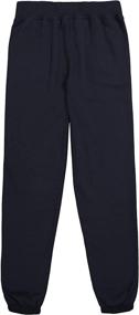 img 3 attached to 👖 Nautica Sensory-Friendly Heather Fleece Sweatpants for Girls - Optimized Clothing for Better Comfort