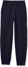 img 4 attached to 👖 Nautica Sensory-Friendly Heather Fleece Sweatpants for Girls - Optimized Clothing for Better Comfort