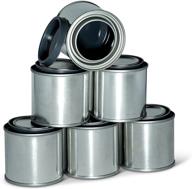 🎨 high-quality mho containers: 1/2 pint tin paint cans with lined coating, pack of 6 - made in usa логотип