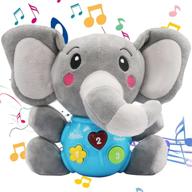 🐘 cgnione игрушка-слон плюшевый музыкальный для младенцев: милые плюшевые игрушки с включенной музыкой для младенцев от 0 до 36 месяцев логотип