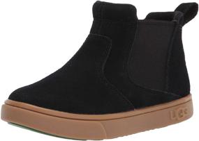 img 4 attached to Стильные и комфортные кроссовки UGG Hamden черного цвета - доступны в размере для мальчиков