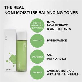 img 2 attached to 🌸 Celimax The Real Noni Moisture Balancing Toner - High Noni Fruit Extract, Amino Acids, HYDROVANCE 150ml