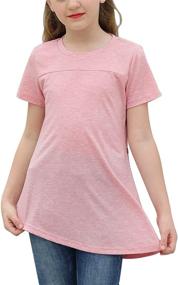 img 4 attached to 👕 GORLYA GOR1056 Girls' Sleeve Button T-Shirt: Tops, Tees, & Blouses for Improved SEO