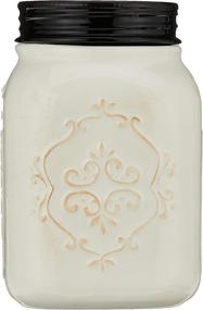 img 1 attached to Young's Inc Ceramic Mason Jar Cookie Jar: A Charming Storage Solution for Your Delectable Treats