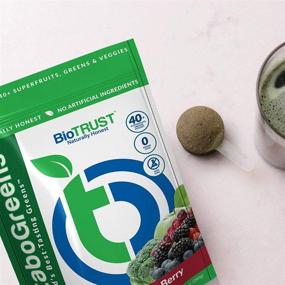 img 2 attached to 🥦 BioTrust MetaboGreens Superfood Powder: Spectra-Infused Super Greens Vegetable Mix, Clinically-Researched, Non GMO, Soy & Gluten-Free, Dairy-Free, Energizing Berry Flavor (30 Servings)