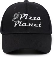 🍕 chensheng pizza planet hat baseball cap: stylish embroidered dad hat for adults, cotton unisex design logo