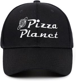 img 4 attached to 🍕 Chensheng Pizza Planet Hat Baseball Cap: Stylish Embroidered Dad Hat for Adults, Cotton Unisex Design