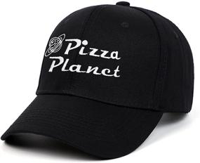 img 3 attached to 🍕 Chensheng Pizza Planet Hat Baseball Cap: Stylish Embroidered Dad Hat for Adults, Cotton Unisex Design