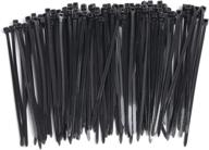 🔗 g-will 4-inch nylon cable zip ties - 100 pack, black - heavy duty, ultra strong and durable (18 lbs) - indoor and outdoor multiple-use - uv and heat resistant - self-locking tie wraps for effective cord and wire management logo