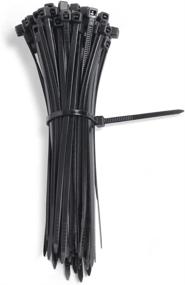 img 2 attached to 🔗 G-WILL 4-Inch Nylon Cable Zip Ties - 100 Pack, Black - Heavy Duty, Ultra Strong and Durable (18 lbs) - Indoor and Outdoor Multiple-use - UV and Heat Resistant - Self-locking Tie Wraps for Effective Cord and Wire Management