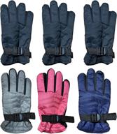 🧤 boys' accessories: excell thermal winter gloves for pairing logo