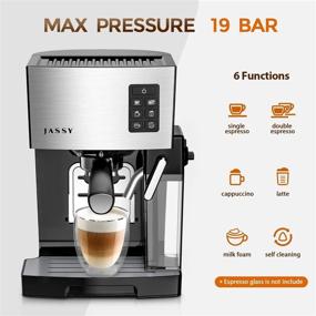 img 3 attached to 🏠 Home Barista Espresso Coffee Machine with Powerful Milk Tank - 19 Bar, for Latte, Cappuccino Brewing - Professional & Powerful 1250W Espresso Coffee Maker