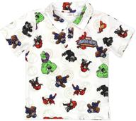 marvel superhero polo shirt for toddler boys: adventures await logo