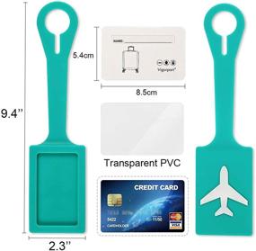 img 2 attached to Silicone Personalized Accessories Suitcase Backpack Travel Accessories for Luggage Tags & Handle Wraps