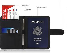 img 2 attached to Melsbrinna Passport Waterproof Wallet，ID Organizer Travel Accessories and Passport Covers