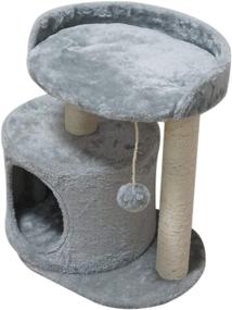 img 2 attached to 🐱 MIAO PAW G5 Cat Tree Tower Condo Furniture - Activity Center with Sisal Scratching Posts, Large Platforms, and Condo - Grey