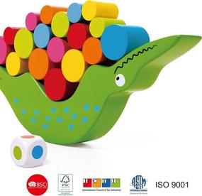 img 3 attached to Captivating Classic World Crocodile Balancing Colorful: Educational Toy for Kids