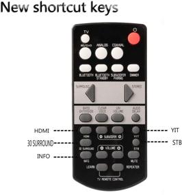 img 2 attached to 🎛️ Motiexic Remote Control: Yamaha FSR60 WY57800 Compatible for Soundbars ATS1010, YAS101 YAS101BL, YFSR60 YAS-201 ATS-201 YAS-201BL YAS-CU201 WY57800 FSR62 ZC94940