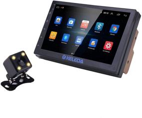 img 4 attached to 🚗 Keleda 7001 Double Din Car Stereo: Android 9.1 GPS Navigation, Backup Camera, WiFi, Bluetooth, 7" Touchscreen LCD Monitor & Multimedia Player (1+16G)