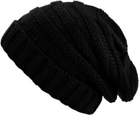img 3 attached to NYFASHION101 Oversized Slouchy Winter Beanie Outdoor Recreation for Climbing