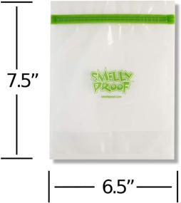 img 3 attached to 👃 Odor-Proof Storage Bags - 10-Pack of Reusable Clear Bags - Smelly Proof Technology - Made in the USA