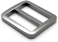 🔧 versatile gunmetal slide buckle triglides - perfect for leathercraft, bags, and belts - 6 pack (1 inch) logo