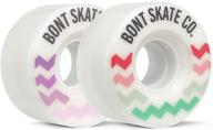 🛼 bont skates - glide quad roller skate outdoor wheels: ideal for recreational skating on asphalt, sidewalk, boardwalk, and street - 57x32mm 78a - set of 4 or 8 logo