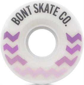 img 2 attached to 🛼 Bont Skates - Glide Quad Roller Skate Outdoor Wheels: Ideal for Recreational Skating on Asphalt, Sidewalk, Boardwalk, and Street - 57x32mm 78A - Set of 4 or 8