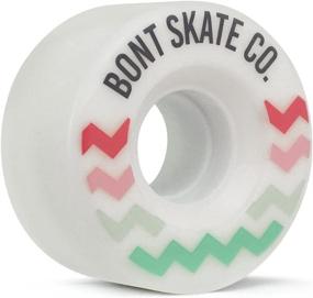 img 1 attached to 🛼 Bont Skates - Glide Quad Roller Skate Outdoor Wheels: Ideal for Recreational Skating on Asphalt, Sidewalk, Boardwalk, and Street - 57x32mm 78A - Set of 4 or 8