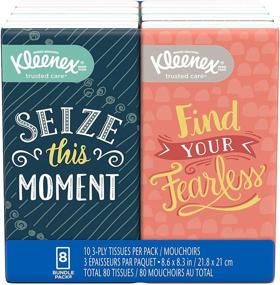 img 4 attached to 🧻 Kleenex On-The-Go Facial Tissues, Travel Size Packs - 10 Tissues per Pack