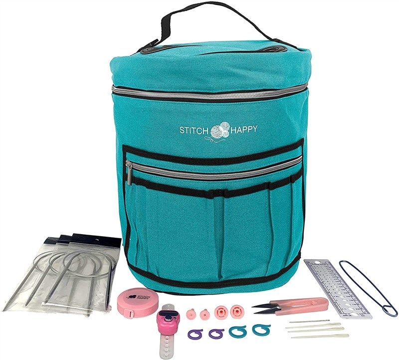 designer stitch happy knitting starter 로고
