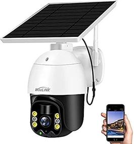 img 2 attached to Outdoor Wireless Wi-Fi Solar Security Camera, WooLink 3MP PTZ Camera for Home Security, IP 🏞️ Surveillance Camera with 2-Way Audio, Colorful Night Vision, Motion Detection, Cloud Storage (No TF Card Included)