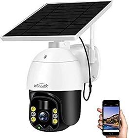 img 3 attached to Outdoor Wireless Wi-Fi Solar Security Camera, WooLink 3MP PTZ Camera for Home Security, IP 🏞️ Surveillance Camera with 2-Way Audio, Colorful Night Vision, Motion Detection, Cloud Storage (No TF Card Included)