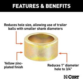 img 2 attached to Curt Manufacturing 21101 Reducer Bushing