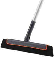 49-inch handle floor squeegee for efficient cleaning in showers, bathrooms, kitchens, and home floors - ideal household broom for removing water foam on marble, glass, tile, and wood surfaces logo