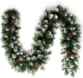 img 4 attached to Christmas Garland Artificial Outdoor Decorations Seasonal Decor