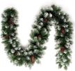 christmas garland artificial outdoor decorations seasonal decor logo