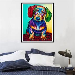 img 1 attached to 🐶 EOBROMD Diamond Painting Kits for Adults & Kids - Exquisite Diamond Art Dots for Beginners including Gem Stones for Home Wall Decor - Dog Theme - 12x16inch