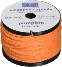 img 1 attached to Scrapper's Floss in Pumpkin - 15 Yard Spool: High-Quality Crafting Essential