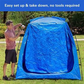 img 1 attached to 🚲 Waterproof Bike Tent - Heavy Duty, Foldable, Space Saving Storage Shed for 2-3 Bikes by EighteenTek