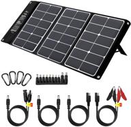 🌞 banffcliff 60w foldable solar panel: portable charger for camping and travel, 18v dc, 18w usb & type-c outputs; compatible with power station, generator, tablet, smartphone, rv logo