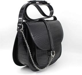 img 3 attached to Leather Vintage Alligator Crossbody Satchel Women's Handbags & Wallets for Satchels