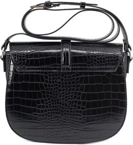 img 1 attached to Leather Vintage Alligator Crossbody Satchel Women's Handbags & Wallets for Satchels